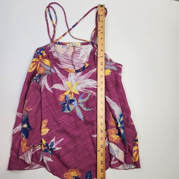 We the Free Free People Hey Girl Tank Spring Plum Combos Purple Women's Medium - Picture 15 of 15